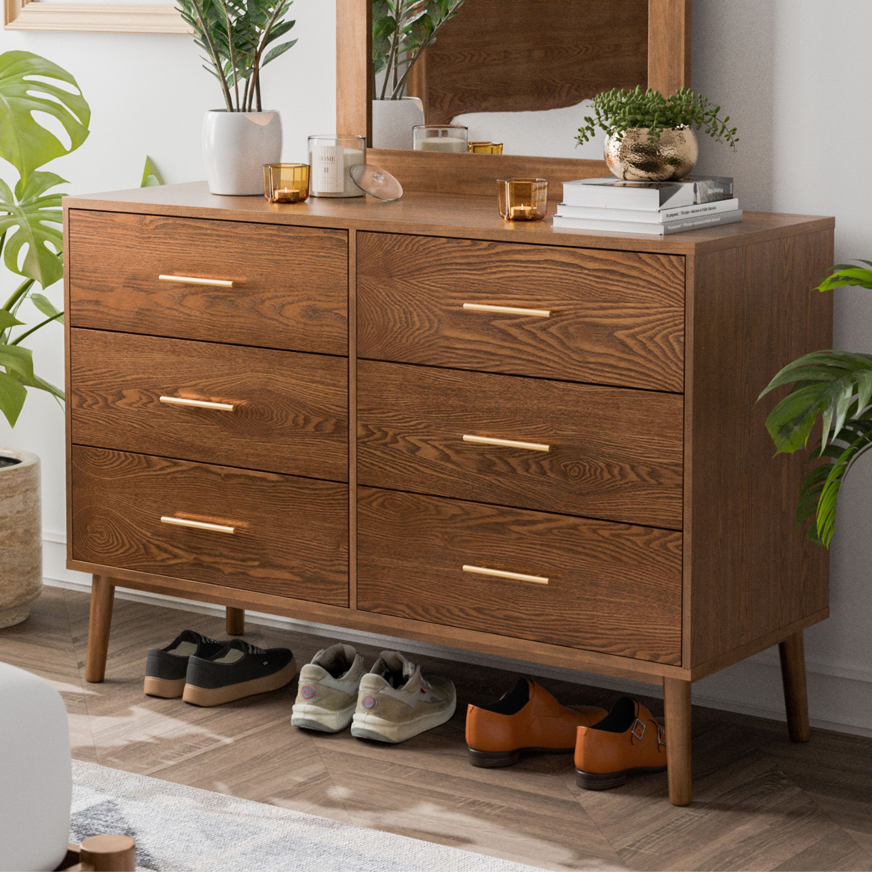 George Oliver Nevio 6-Drawer Dresser & Reviews | Wayfair